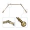 Hermosa Home Jordy 13 by 16" Bay Window Curtain Rod 20"-36", 38"-72"